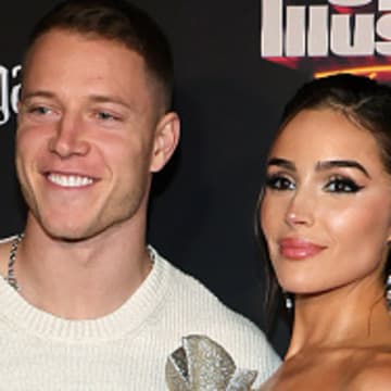 Christian McCaffrey and wife Olivia Culpo welcomed their first daughter last month.