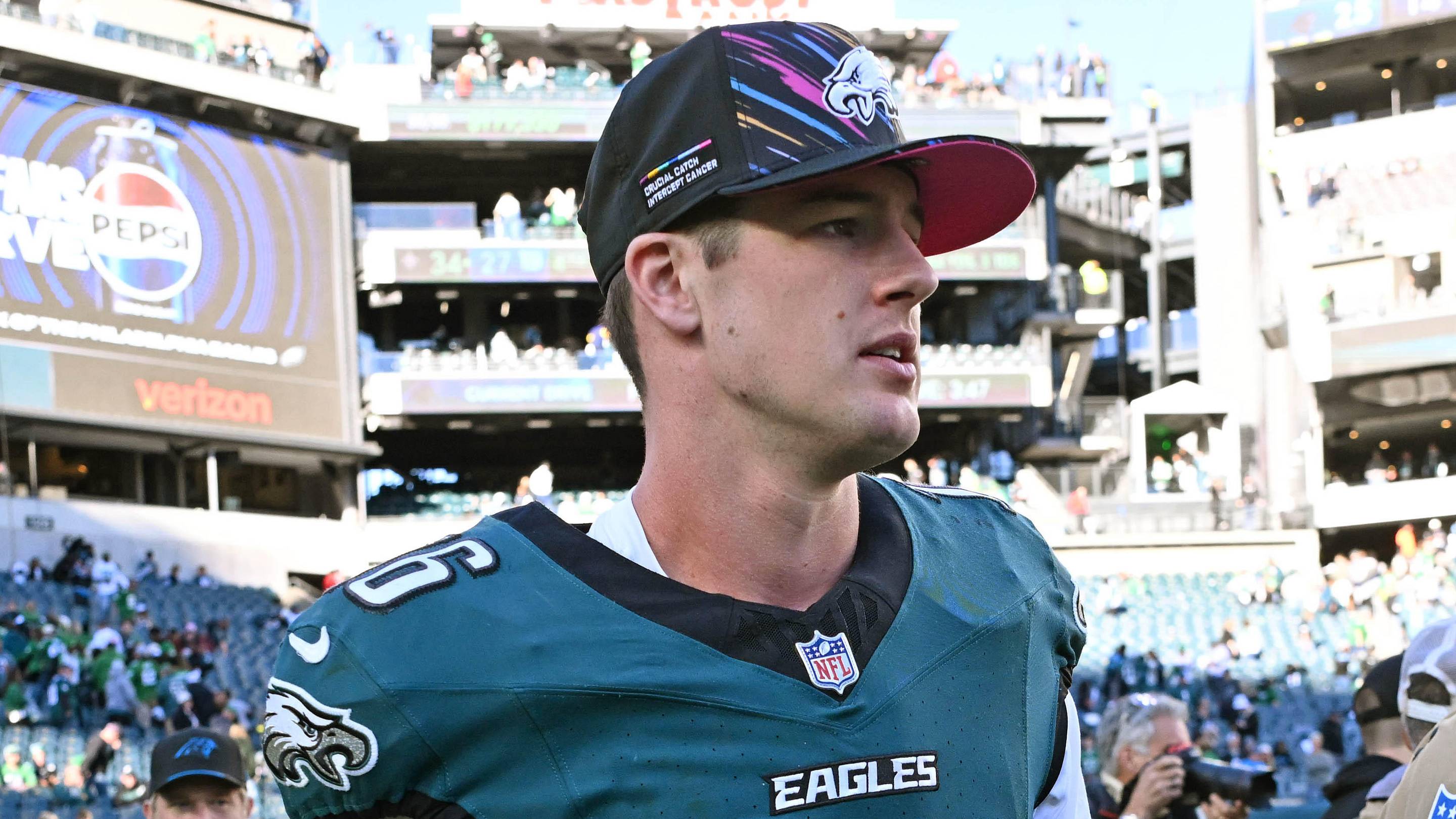 Eagles free agent check-in: Tanner McKee building his value, Arnold Ebiketie steps up