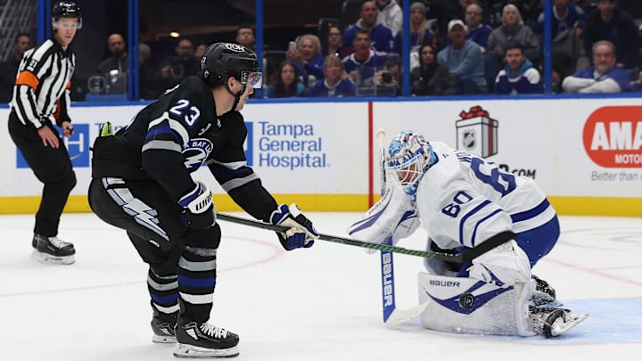 The Lightning and Maple Leafs are set as a coin-flip game in Toronto on Monday night.