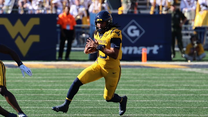 West Virginia University quarterback Jaylen Henderson West Virginia University quarterback Jaylen Henderson