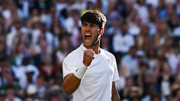 Carlos Alcaraz at Wimbledon 2025
