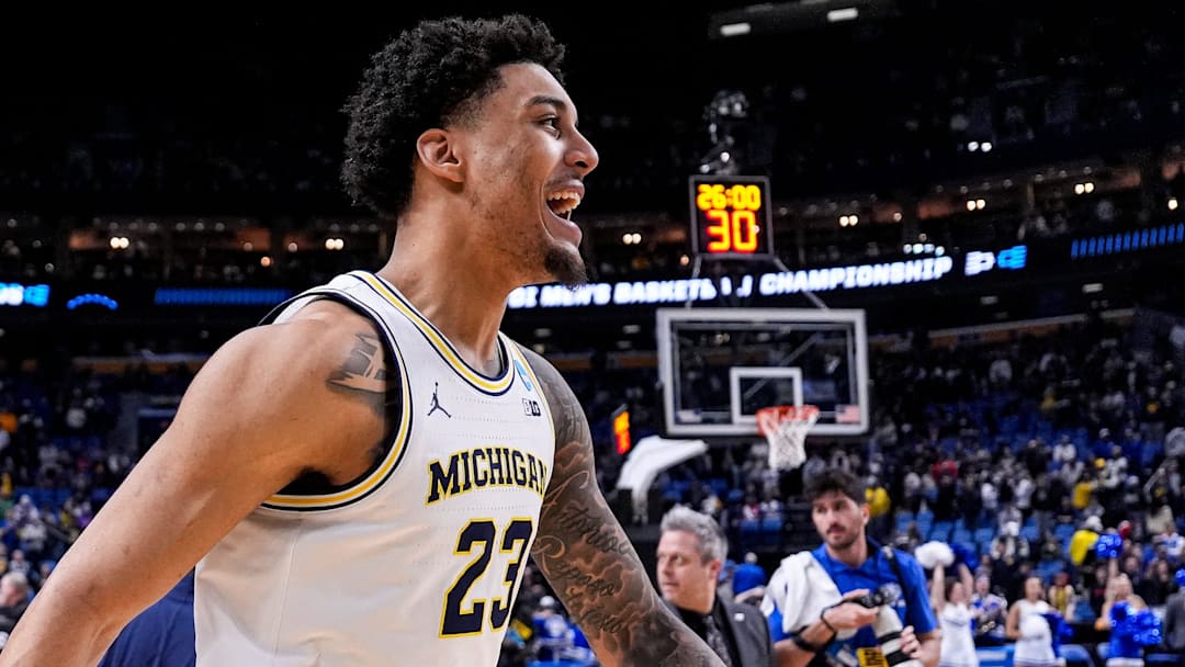 Michigan forward Yaxel Lendeborg (23) Michigan forward Yaxel Lendeborg (23)