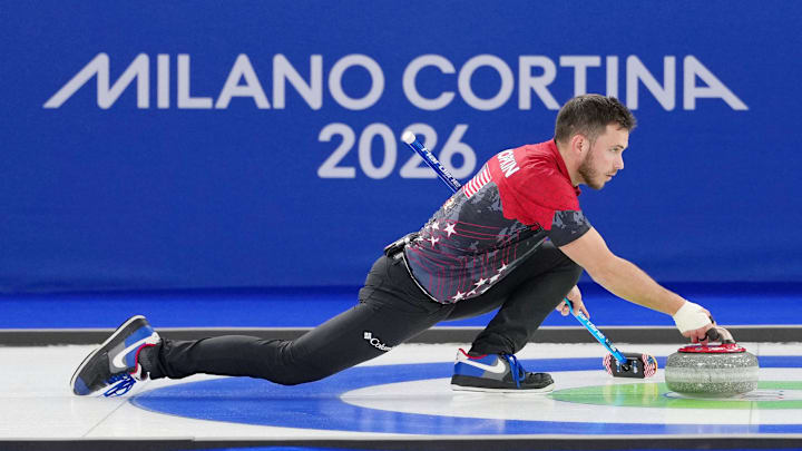 Korey Dropkin of Team United States during the Milano Cortina 2026 Olympic Winter Games