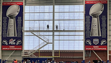 East Rutherford, NJ -New York Giants indoor practice facility.