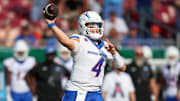 Boise State Broncos quarterback Maddux Madsen.