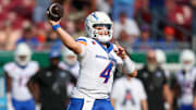 Boise State Broncos quarterback Maddux Madsen.