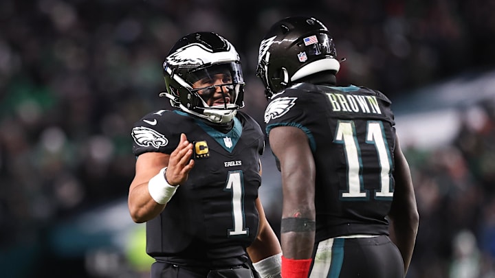 The Philadelphia Eagles and quarterback Jalen Hurts are favored on Monday.