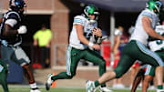 Tulane quarterback Jake Retzlaff runs the ball earlier this season. The Green Wave host North Texas in the American title game on Friday.