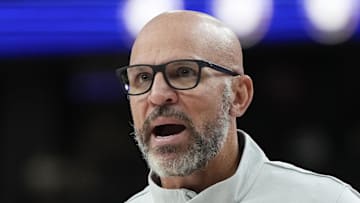 Dallas Mavericks head coach Jason Kidd during the second half against the Los Angeles Lakers