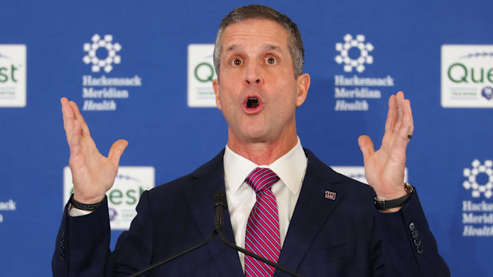 New York Giants - head coach John Harbaugh