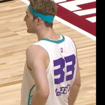 The Hornets drafted UConn's Liam McNeeley with the 29th pick in the 2025 NBA draft.