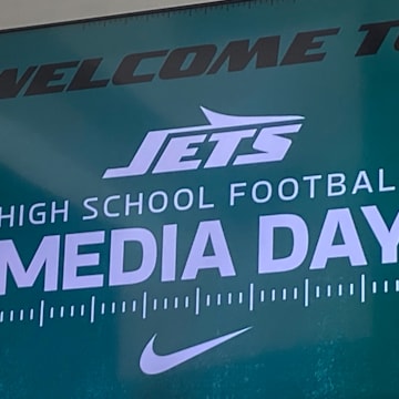 Introductory Sign at the 2025 SFC Media Day at MetLife Stadium.