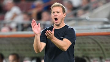 Julian Nagelsmann am Seitenrand bei der Partie gegen Nordirland