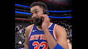 Karl-Anthony Towns was all smiles after the Knicks' Game 3 win.