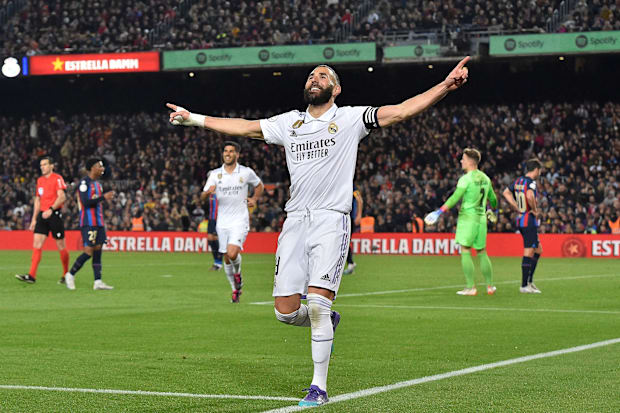 Karim Benzema stole the El Clasico show in April 2023.