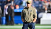 Nov 9, 2025; Seattle, Washington, USA; Seattle Seahawks head coach Mike Macdonald looks on before the game against the Arizona Cardinals at Lumen Field. 