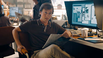 SKYLER GISONDO as Jimmy Olsen in DC Studios’ and Warner Bros. Pictures’ “SUPERMAN,” a Warner Bros. Pictures release. Courtesy of Warner Bros. Pictures