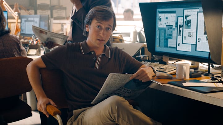 SKYLER GISONDO as Jimmy Olsen in DC Studios’ and Warner Bros. Pictures’ “SUPERMAN,” a Warner Bros. Pictures release. Courtesy of Warner Bros. Pictures