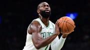 Boston Celtics guard Jaylen Brown debuted a 3D-printed shoe before facing the Los Angeles Lakers.