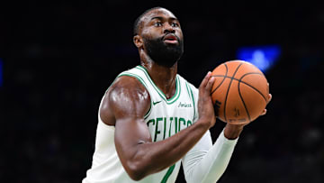 Boston Celtics guard Jaylen Brown debuted a 3D-printed shoe before facing the Los Angeles Lakers.