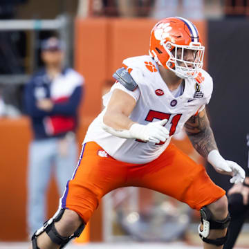 Tackle Tristan Leigh headlines a Clemson Tigers' offensive line that is poised to be one of the best in college football next season.