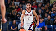 Gonzaga Bulldogs guard Braeden Smith (3).