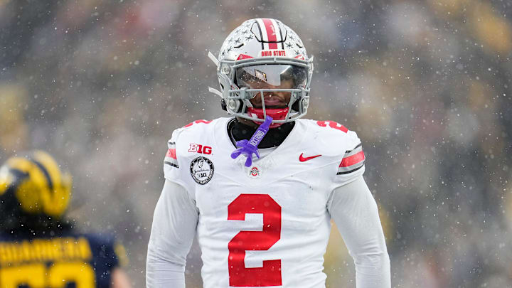 Ohio State Buckeyes defensive back Caleb Downs 