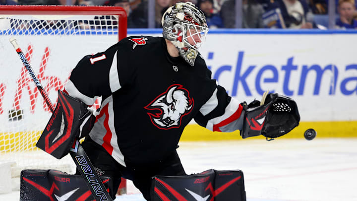 Buffalo Sabres goaltender Ukko-Pekka Luukkonen