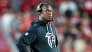 Atlanta Falcons head coach Raheem Morris is 11-15 in his season-plus with the Falcons, including 3-6 this year.