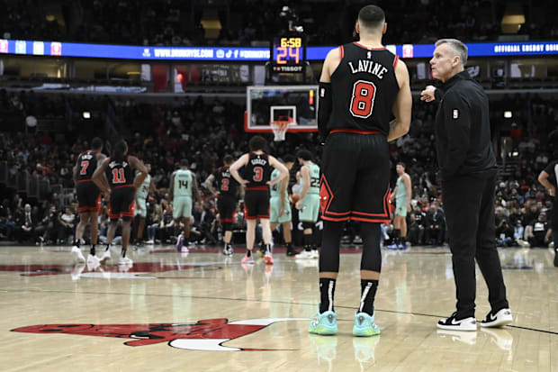 Zach LaVine and Billy Donovan