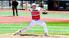 Louisville baseball pitcher Carson Liggett