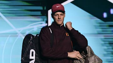 Jannik Sinner carried a Gucci bag onto the court at the Rolex Paris Masters.