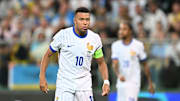 Kylian Mbappé avec l'équipe de France contre l'Ukraine