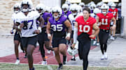 The TCU Horned Frogs take to the practice field for the second day of Fall Camp. 