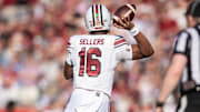 Dec 31, 2024; Orlando, FL, USA; South Carolina Gamecocks quarterback LaNorris Sellers (16) throws the ball against the Illinois Fighting Illini in the first quarter at Camping World Stadium. Mandatory Credit: Jeremy Reper-Imagn Images