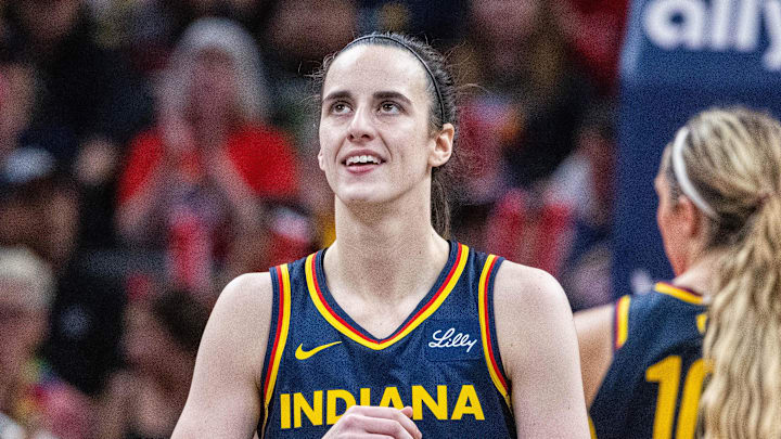 Jun 14, 2025; Indianapolis, Indiana, USA; Indiana Fever guard Caitlin Clark (22) in the second half against the New York Liberty at Gainbridge Fieldhouse. Mandatory Credit: Trevor Ruszkowski-Imagn Images Jun 14, 2025; Indianapolis, Indiana, USA; Indiana Fever guard Caitlin Clark (22) in the second half against the New York Liberty at Gainbridge Fieldhouse. Mandatory Credit: Trevor Ruszkowski-Imagn Images