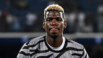 Paul Pogba of Juventus FC warms up during the Serie A...