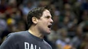 Nov 16, 2009; Milwaukee, WI, USA; Dallas Mavericks owner Mark Cuban yells from behind the bench during the second quarter against the Milwaukee Bucks at the Bradley Center.  Mandatory Credit: Jeff Hanisch-Imagn Images