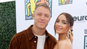 Christian McCaffrey and Olivia Culpo