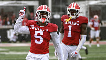 Indiana Hoosiers defensive back D'Angelo Ponds. Mandatory Credit: Robert Goddin-Imagn Images
