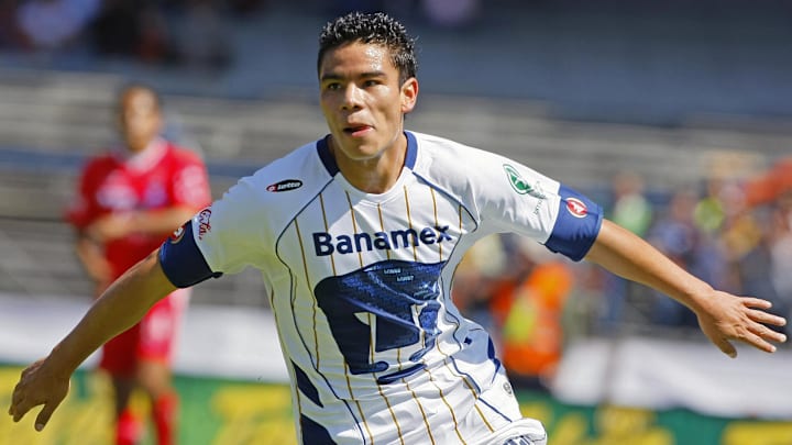 Pablo Barrera of Pumas celebrates the fi