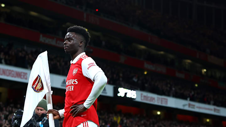 Bukayo Saka menyatakan kepuasannya setelah Arsenal menang telak atas Everton