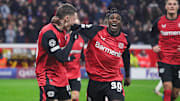 Florian Wirtz (l.) und Jeremie Frimpong (r.)