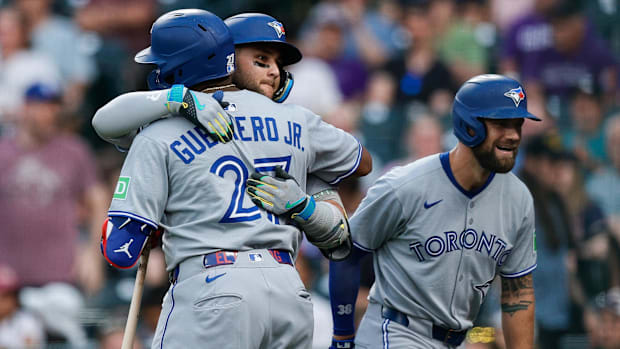Vladimir Guerrero Jr., Bo Bichette, Nathan Lukes