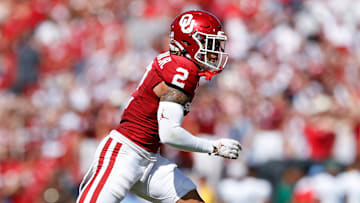 Billy Bowman Jr. on the field for Oklahoma in a game against Tulane, September 14, 2024