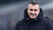 Former Player Christian Vieri looks on before the Serie A...