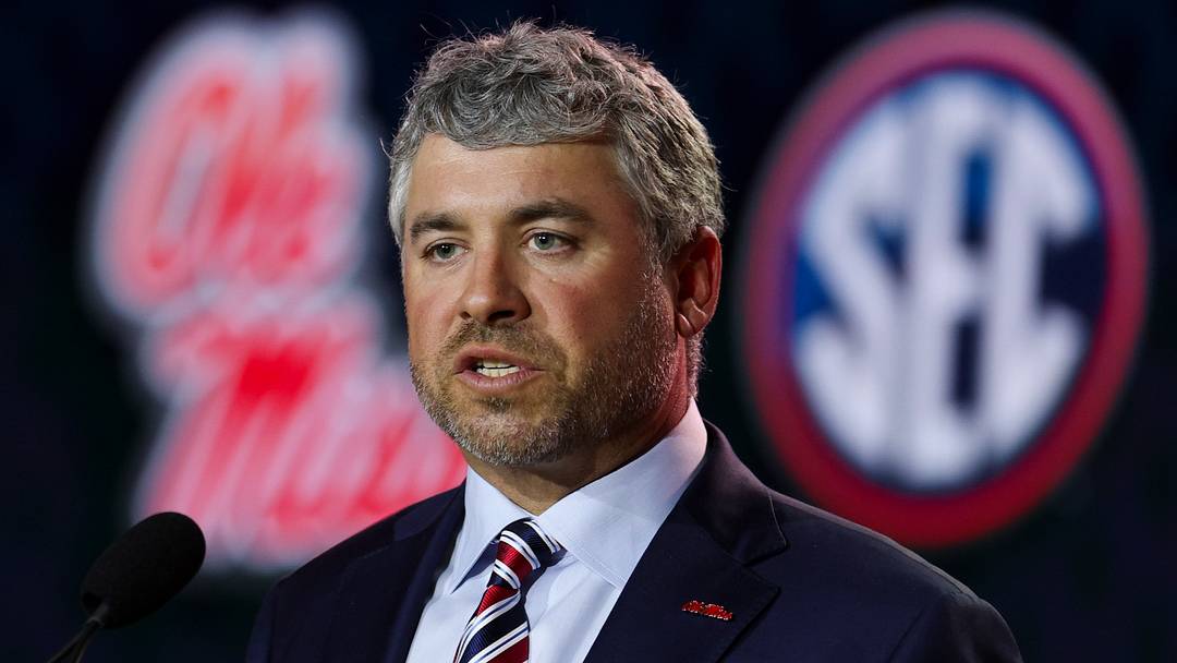 Ole Miss Rebels head coach Pete Golding speaks to the press during SEC Football Kickoff Media Day at the Tampa Marriott. Ole Miss Rebels head coach Pete Golding speaks to the press during SEC Football Kickoff Media Day at the Tampa Marriott.