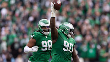 Jalen Carter #98, Jordan Davis #90, Philadelphia Eagles 