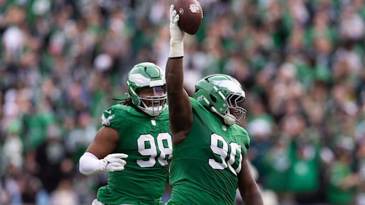 Jalen Carter #98, Jordan Davis #90, Philadelphia Eagles 