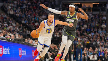 Stephen Curry, Jaden McDaniels